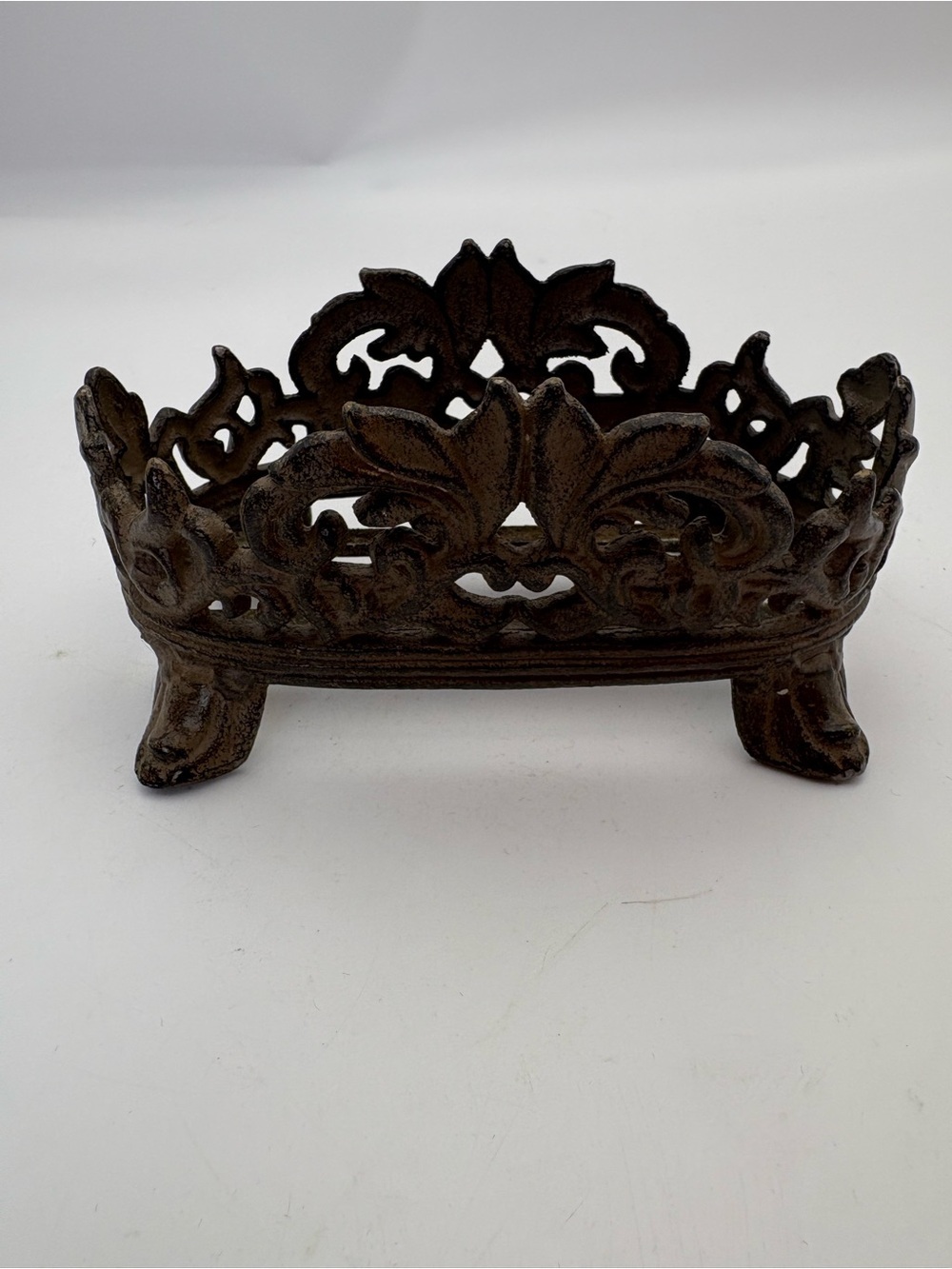 Vintage Art Nouveau Metal Caddy - Picture 6 of 11